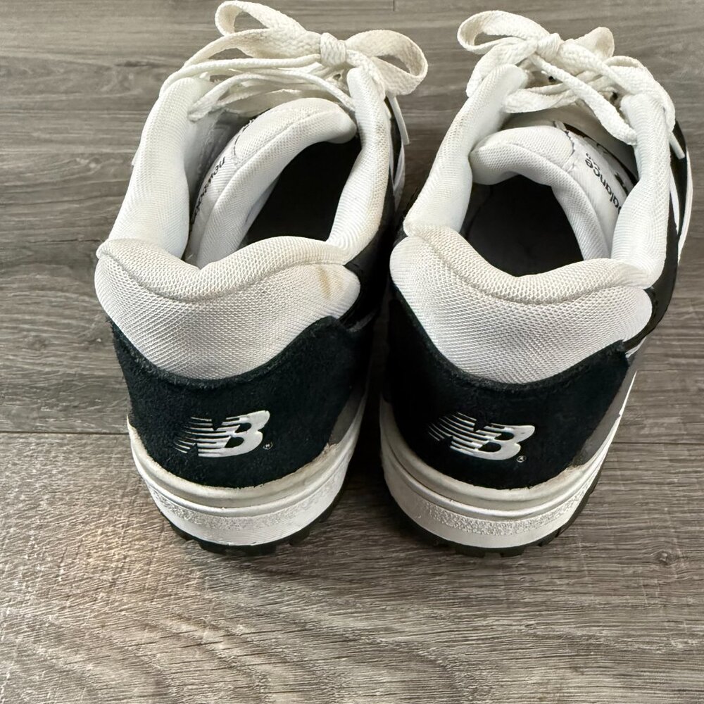 New Balance 550 White Black Retro Sneakers Tennis Shoes Men Size 7 View 4